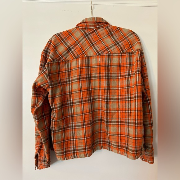 cropped flannel- medium boohoo man - Picture 4 of 5